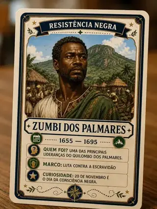 Carta do personagem histórico Zumbi dos Palmares